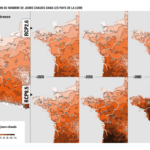 Projection différents scénario climatiques, GIEC des Pays de Loire